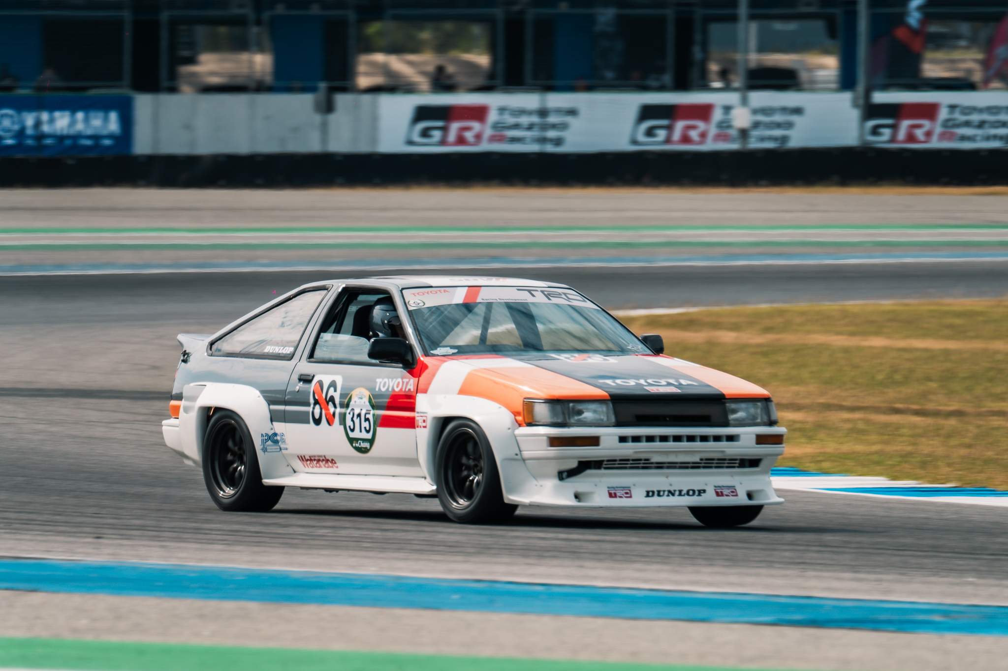 Toyota AE86 TRD Edition on track